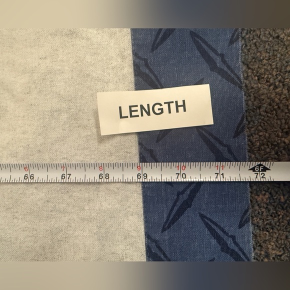 (2) Disney Pixar Cars Tab Top Curtain Panel Canvas Fabric Blue ,Red Tabs 42 x 72 - Picture 4 of 8